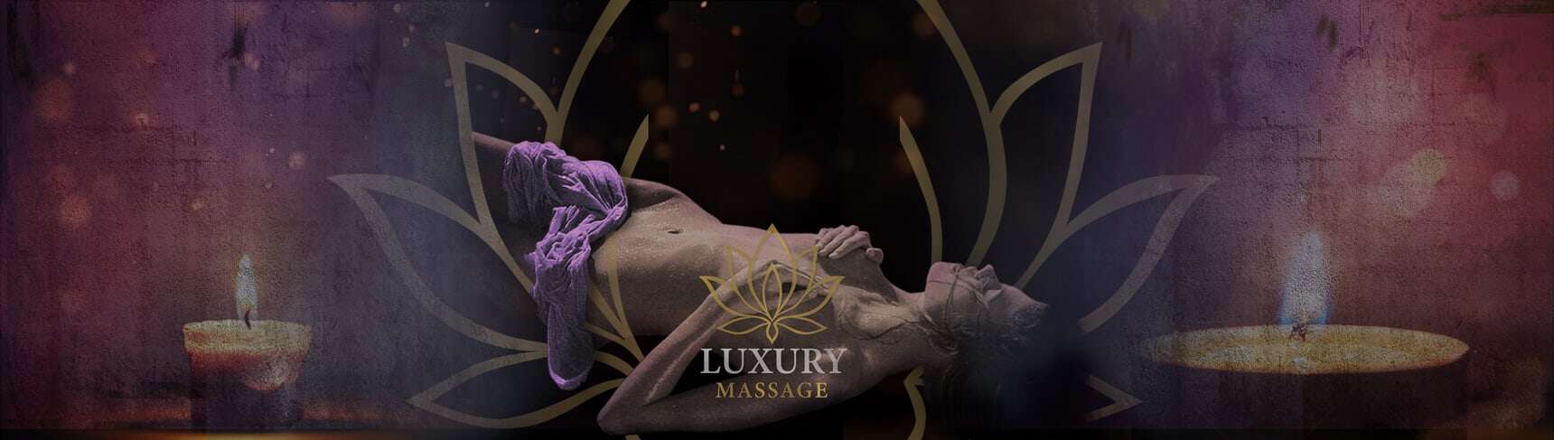 Masaje de lujo con velas y relajación